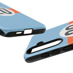 Copy of Blue Orange Number 20 Retro Racing Stripe Tough Phone Case Cover