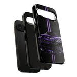 R33 Skyline Phone Case, Purple 97 JDM Sports Car Stripe Studio Cover