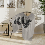 1969 El Camino Classic Car Illustration Blanket Microfiber Velveteen Throw
