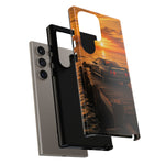 Sunset Skyline R32 on Pier phone case | Tough Covers