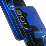 Blue Mustang Art Phone Case, GT500 American Muscle Car Tough Cover for Men