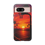 Basketball Court Sunset Phone Case | Tough Phone Case