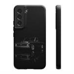 Black Classic C10 Truck Phone Case | Vintage Pickup Reflection, Minimal Auto Design