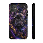 French Bulldog Galaxy Marble Art Tough Phone Case