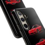 FD RX7 Phone Case Red, Three-View Vector Cover, JDM Gift
