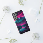 2 Rounds Canada Retina Artwork Vaporwave Phone Case – Landscape Aesthetic