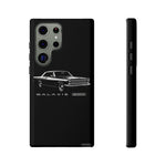 Vintage Galaxie 500 Phone Case | Classic Car Illustration, Black