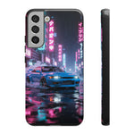 Skyline GT-R Tokyo Rain JDM Night Art Tough Phone Case