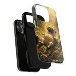 Pug in Sunbeams phone case | Dog Lover Tough Cover