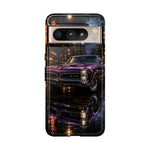 67 GTO Phone Case Purple, Rainy City Night Muscle Car Tough Cover