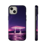 Neon Fuel Station Desert Night Tough Phone Case Cover Gift
