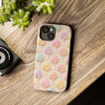 Pastel Swirl Lollipops Tough Case | Candy Pattern Phone Cover