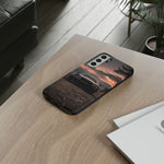 MK4 Supra Phone Case, Black JDM Sports Car Mountain Dusk Cover