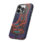Neon Cowboy Boot phone case | High Noon Saloon design