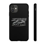 Black 4th Gen Camaro Z28 Sports Car Phone Case | Black Muscle Car Illustration