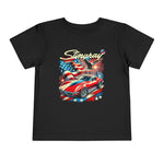Toddler C3 Corvette Stingray Patriotic USA T-Shirt, Retro Graphic Tee