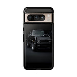Black 1970 Nova SS Studio Front Tough Phone Case for Muscle Car Fans