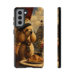 Poodle in Beret Phone Case | Vintage Paris Café Illustration