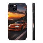 Supra MK4 Orange Touge Night JDM Speed Art Tough Phone Case