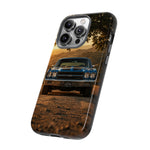 57 Bel Air Phone Case, Turquoise Classic Car Country Road Cover
