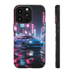 Skyline GT-R Tokyo Rain JDM Night Art Tough Phone Case