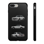 Silver Hakosuka Skyline Classic Sports Car Tough Phone Case for JDM Fans
