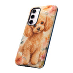Miniature Poodle Whimsical Watercolor Art Tough Phone Case