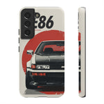 Panda AE86 Retro JDM Car Art Tough Phone Case