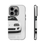 White MK4 Supra Phone Case, Retro 90s JDM Tough Cover for Car Enthusiasts