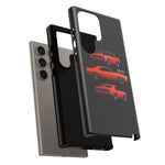 1969 Camaro SS Orange Triple View Muscle Car Tough Phone Case