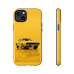 Golden Yellow Charger Phone Case, 68 Classic Muscle Car Tough Cover