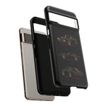 Trans Am Phone Case Black Gold, Three-View Vector Tough Cover
