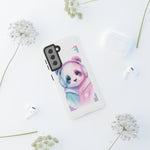 Pastel Panda Phone Case, Glitch Color Block Cover