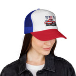 1979 Ford Bronco Trucker Cap Hat | Classic 4x4 USA Flag Off Road Mesh Snapback
