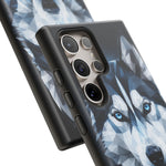 Siberian Husky Geometric Diamond Art Tough Phone Case