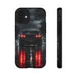 Night Rain R34 Skyline Car phone case | Sports Car Rear Lights, Reflective Road