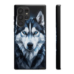 Siberian Husky Geometric Diamond Art Tough Phone Case