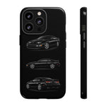 Black 300ZX Sports Car Tough Phone Case - Multi View