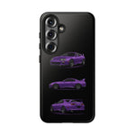 MK4 Supra Phone Case Purple, Three-View Vector Cover