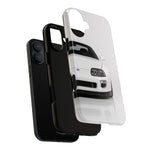 White MK4 Supra Phone Case, Retro 90s JDM Tough Cover for Car Enthusiasts