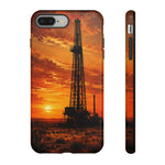 Texas Oil Rig Sunset phone case | Tough Cases