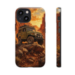 Land Cruiser FJ40 Classic 4x4 Red Rock Canyon Art Tough Phone Case