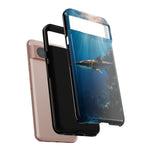 Cobia Reef Phone Case, Shaft of Light Ocean Fishing Tough Cover