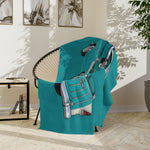 1955 Nomad Turquoise Microfiber Throw Blanket Classic Wagon Car Gift