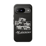 White S2000 Roadster Collage JDM Tough Phone Case Cover Gift
