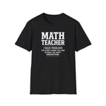 Math Teacher I Solve Problems You Didn't Know You Had Funny T-Shirt Teacher Gift