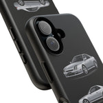Silver Prelude Sports Coupe Tough Phone Case for JDM Fans