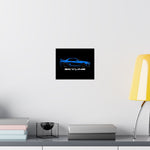 Nissan Skyline GT R R34 Poster Blue JDM Car Wall Art Garage Decor Print