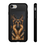 German Shepherd Geometric Art Tough Phone Case - Low Poly
