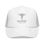 Nurse Hat Licensed to Care Caduceus Medical RN Cap Adjustable